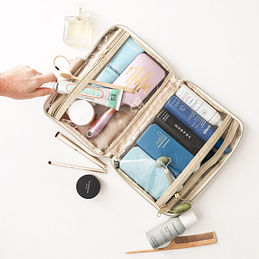 Travel Is My Therapy Medium Sized Cosmetic Bag