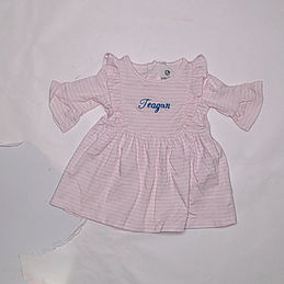 BLOOPER: Monogrammed Kids Ruffle Dress