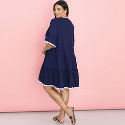 Monogrammed Ric Rac Dress