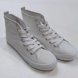 BLOOPER: Blank High Top Canvas Sneakers