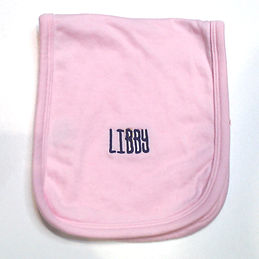 BLOOPER: Monogrammed Baby Terry Burp Cloth