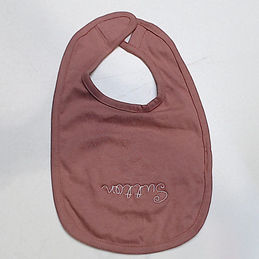 BLOOPER: Monogrammed Baby Bib