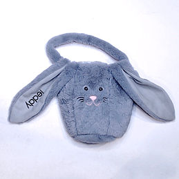 BLOOPER: Monogrammed Bunny Easter Basket