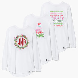 Monogrammed Christmas Shirt | Custom Holiday Apparel