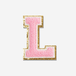 BLOOPER: Chenille Large Letter L in Pink