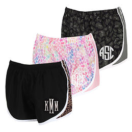 Monogrammed Running Shorts