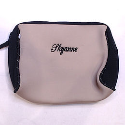 BLOOPER: Monogrammed Neoprene Cosmetic Case