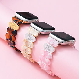 Monogrammed Scallop Watch Band