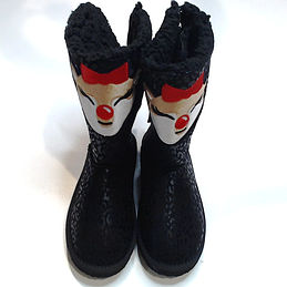 BLOOPER: Reindeer Sherpa Booties