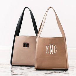 Personalized Shoulder Tote | Marleylilly