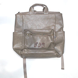 BLOOPER: Monogrammed Commuter Backpack