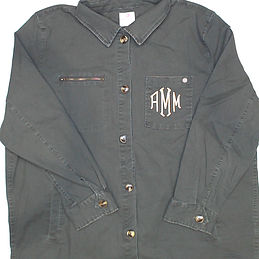 BLOOPER CLOTHING: Monogrammed Shirt Jacket