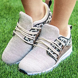 BLOOPER KIDS: Blank Youth Leopard Sneakers