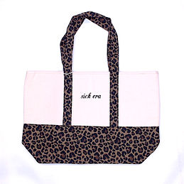 BLOOPER: Monogrammed Leopard Canvas Tote