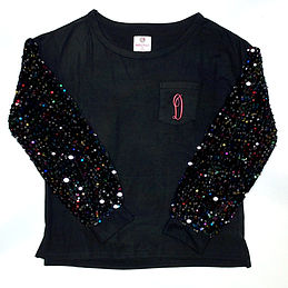 BLOOPER KIDS: Monogrammed Kids Sequin Sweatshirt
