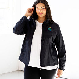 Coastal Carolina Chanticleers Lightweight Rain Jacket in Black