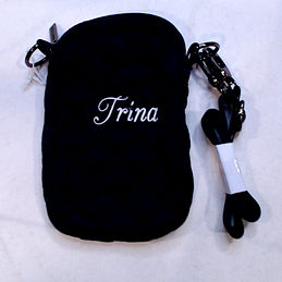 BLOOPER: Monogrammed Quilted Phone Crossbody