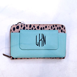 BLOOPER ACCESSORY: Monogrammed Phone Wallet Wristlet