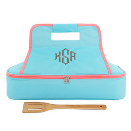 monogrammed casserole carrier