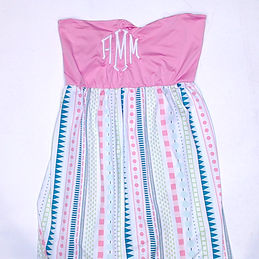 BLOOPER SWIM: Monogrammed Beach Cover Up