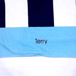 BLOOPER: Monogrammed Beach Towel