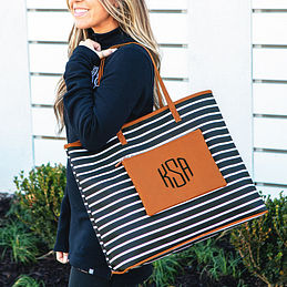 monogrammed overnight bags