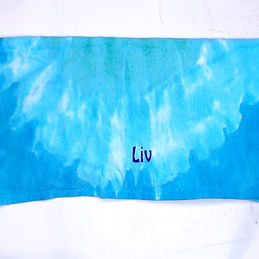 BLOOPER: Monogrammed Kids Beach Towel