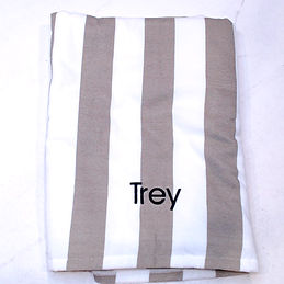 BLOOPER: Monogrammed Beach Towel