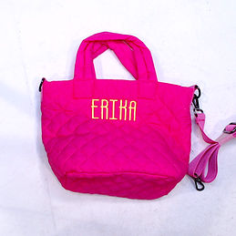 BLOOPER BAG: Monogrammed Diamond Quilted Crossbody