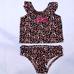 BLOOPER: Monogrammed Kids Ruffle Tankini
