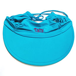 BLOOPER: Monogrammed Swim Visor