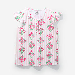 BLOOPER: Blank Ruffle Top