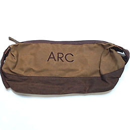BLOOPER BAG: Personalized Waxed Canvas Dopp Kit
