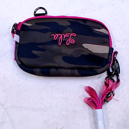 BLOOPER: Monogrammed Neoprene Phone Crossbody