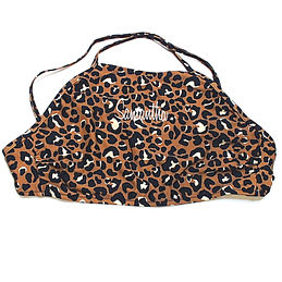 BLOOPER SWIM: Monogrammed High Neck Bikini Top