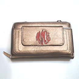 BLOOPER ACCESSORY: Monogrammed Phone Wallet Wristlet