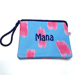 BLOOPER BAG: Monogrammed Neoprene Wristlet