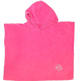 BLOOPER KIDS: Monogrammed Toddler Hooded Towel Poncho