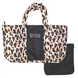 BLOOPER BAG: Monogrammed Packable Weekend Duffel Bag