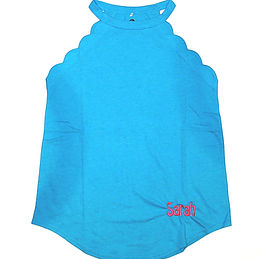 BLOOPER CLOTHING: Monogrammed Scalloped Tank Top