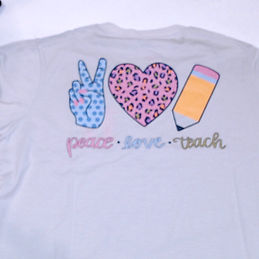 BLOOPER CLOTHING: Monogrammed Teacher T-shirt
