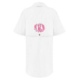 Embroidered Personalized Monogrammed Youth Little Girls Big Girls Columbia  UPF 40 Fishing Shirt Several Colors Available 