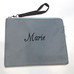 BLOOPER BAG: Monogrammed Wristlet Pouch
