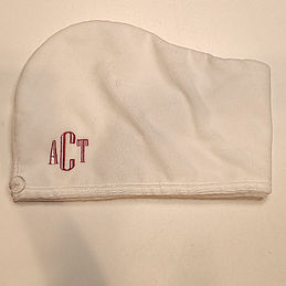 BLOOPER ACCESSORY: Monogrammed Hair Towel Wrap