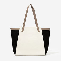 BLOOPER BAG: Blank Colorblock Tote Bag
