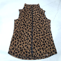 BLOOPER CLOTHING: BLANK Leopard Fleece Vest