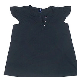 BLOOPER CLOTHING: BLANK Ruffle Pajama Top