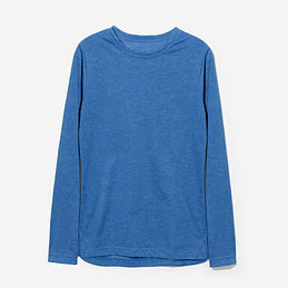 BLOOPER CLOTHING: Blank Long Sleeve Crewneck Shirt