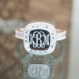 Marleylilly Monogrammed Rings for Sale