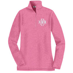 monogram pullover sweatshirt